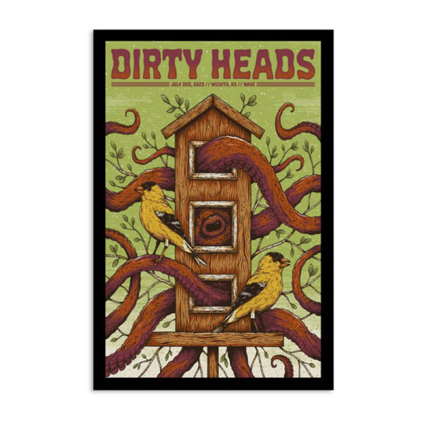 Dirty Heads Wave Wichita July 2 2023 Poster