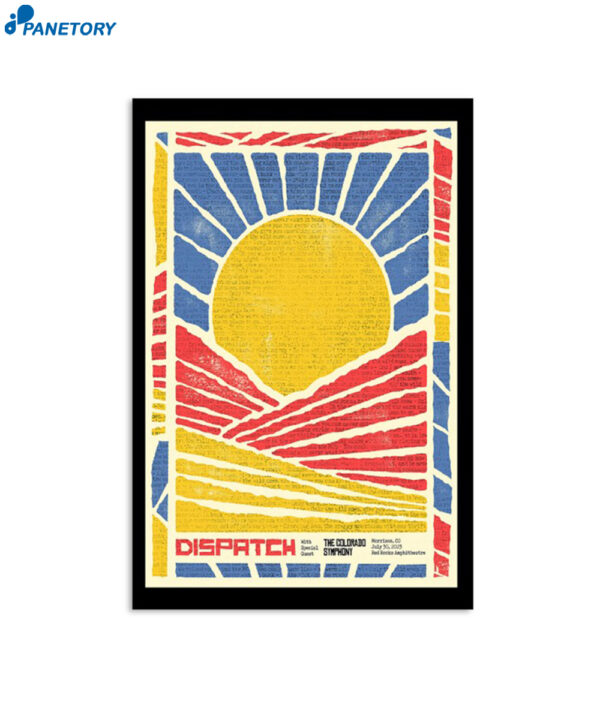 Dispatch Red Rocks Amphitheatre Morrison Co July 30 2023 Poster