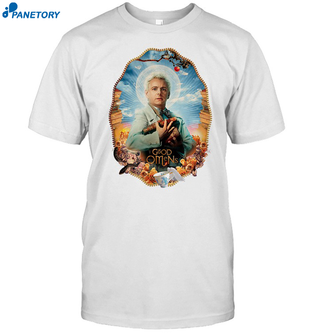 Good Omens Aziraphale Tea Cup T-shirt 8 Good Omens Aziraphale Tea Cup T-shirt