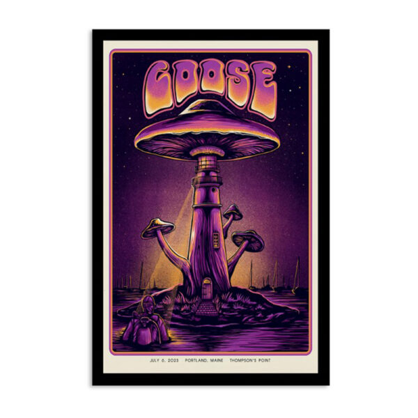 Goose Band Tour Portland Maine July 6 2023 Poster