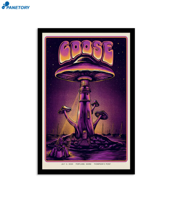 Goose Band Tour Portland Maine July 6 2023 Poster