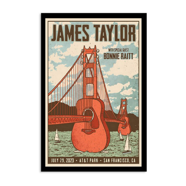 James Taylor San Francisco July 29 2023 Poster