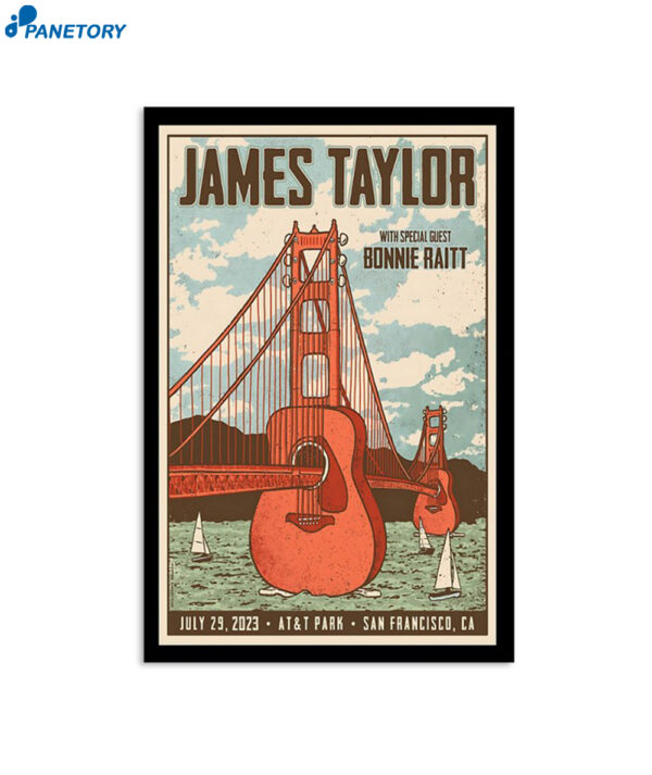 James Taylor San Francisco July 29 2023 Poster