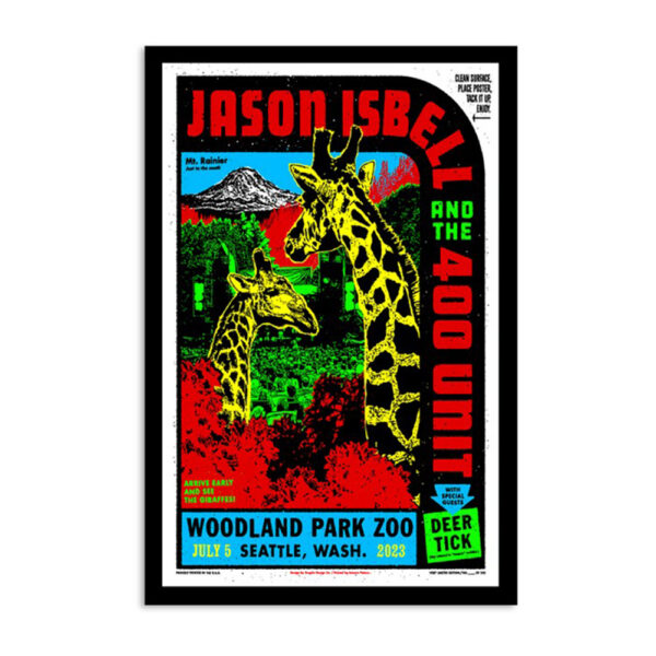 Jason Isbell And The 400 Unit 2023 Seattle Poster