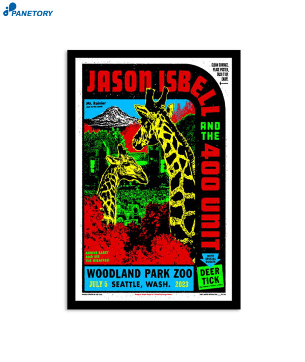 Jason Isbell And The 400 Unit 2023 Seattle Poster