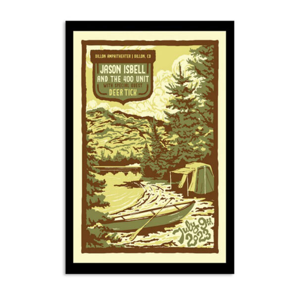 Jason Isbell And The 400 Unit Dillon Amphitheater July 9 2023 Poster