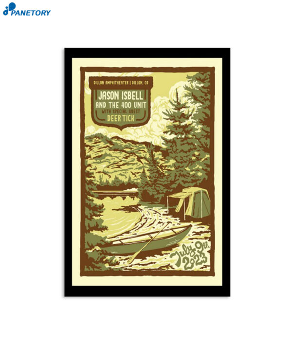 Jason Isbell And The 400 Unit Dillon Amphitheater July 9 2023 Poster