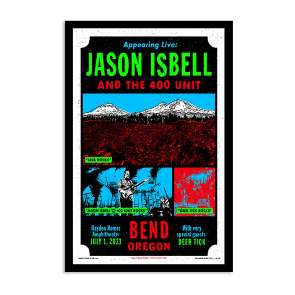 Jason Isbell And The 400 Unit Hayden Homes Amphitheater July 1 2023 Poster