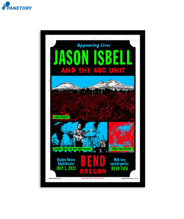 Jason Isbell And The 400 Unit Hayden Homes Amphitheater July 1 2023 Poster