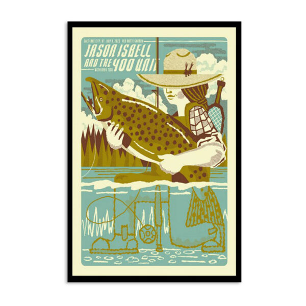 Jason Isbell And The 400 Unit Salt Lake City July 8 2023 Poster