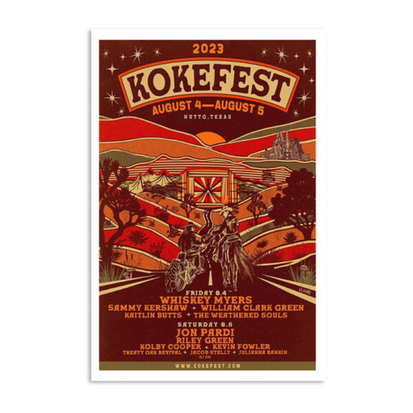 Kokefest Hutto Texas August 4 2023 Poster
