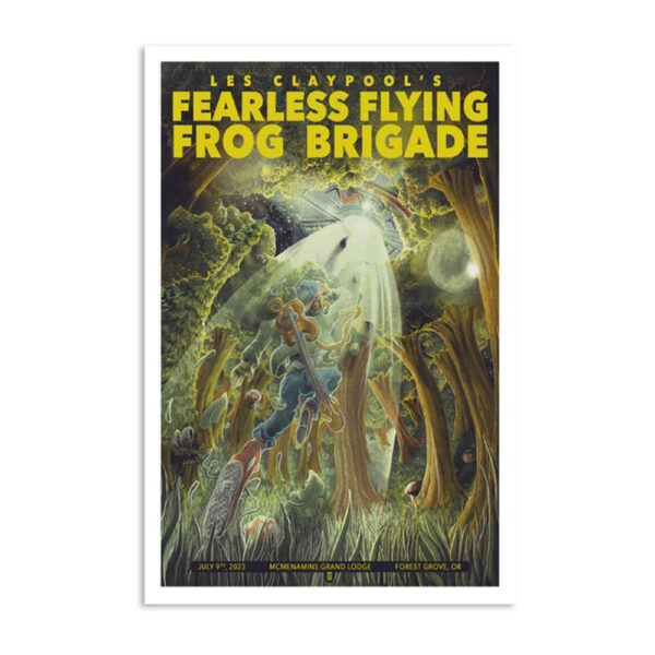 Les Claypool's Fearless Flying Frog Brigade Forest Grove July 9 2023 Poster