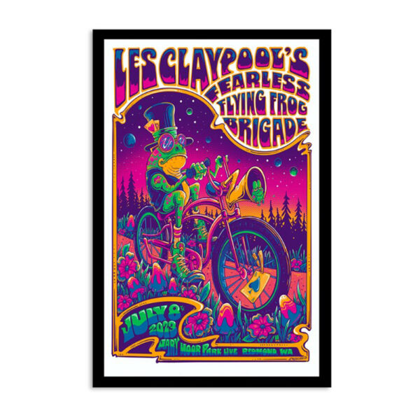 Les Claypool's Fearless Flying Frog Brigade Tour Redmond July 8 2023 Poster