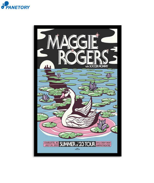 Maggie Rogers Tour Show Charlotte Nc July 24 2023 Poster