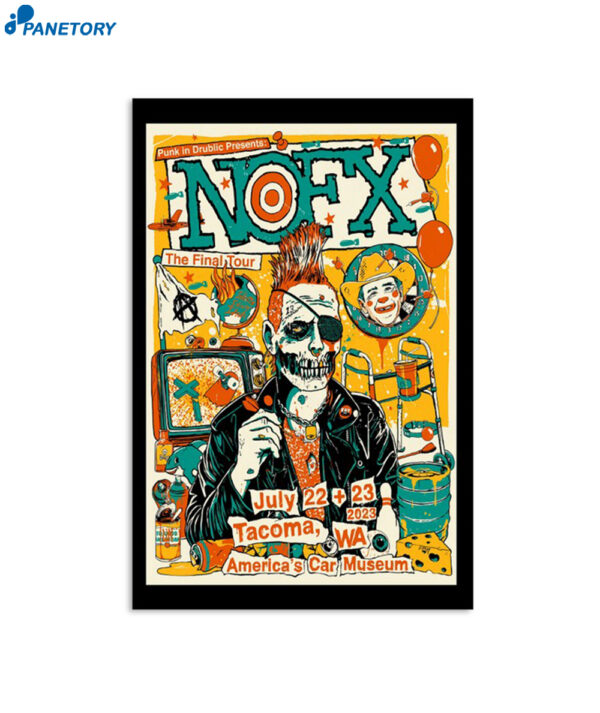 Nofx Tacoma Wa Punk In Drublic Festival July 23 2023 Poster