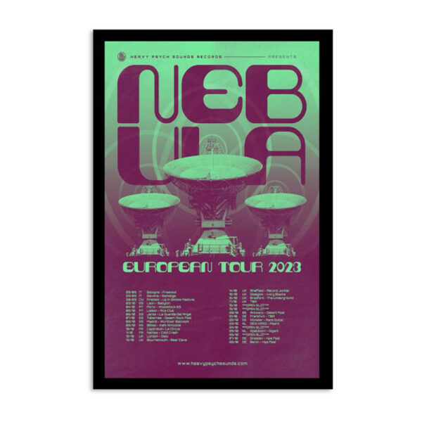 Nebula Uk Europe 2023 Tour Poster