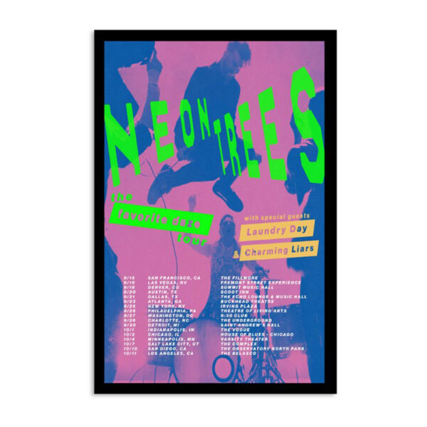 Neon Trees The Favorite Daze Tour 2023 Poster