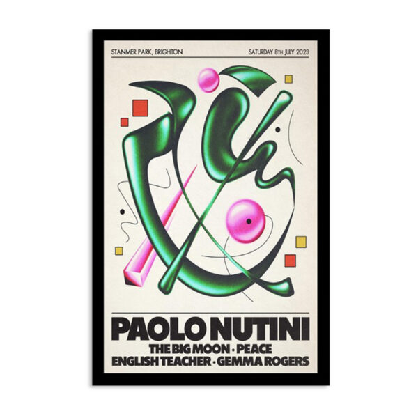 Paolo Nutini Tour Brighton England July 8 2023 Poster