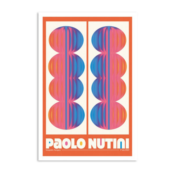 Paolo Nutini Veszprem Hungary July 17 2023 Poster