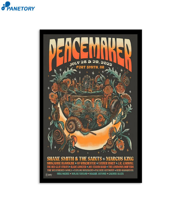 Peacemaker Smith Ar Music Festival July 28 2023 Poster