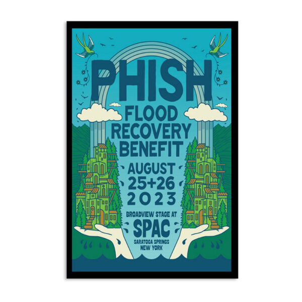 Phish Broadview Stage At Spac Saratoga Springs New York August 2023 Poster