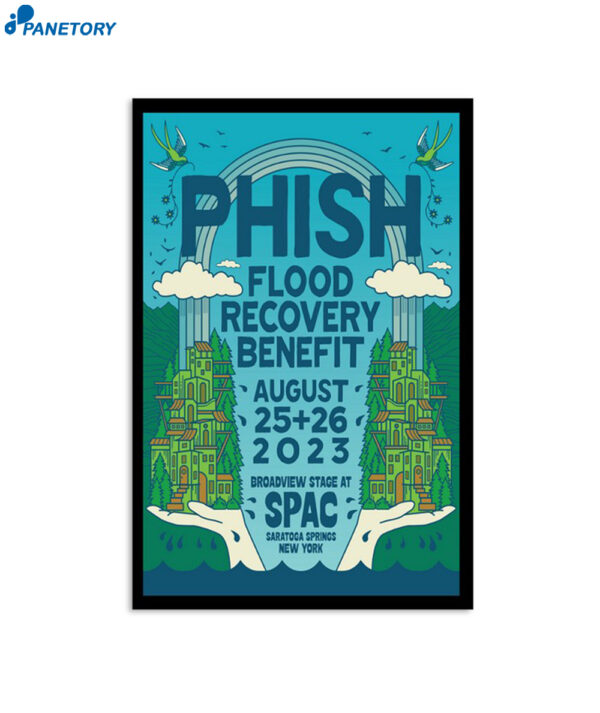 Phish Broadview Stage At Spac Saratoga Springs New York August 2023 Poster