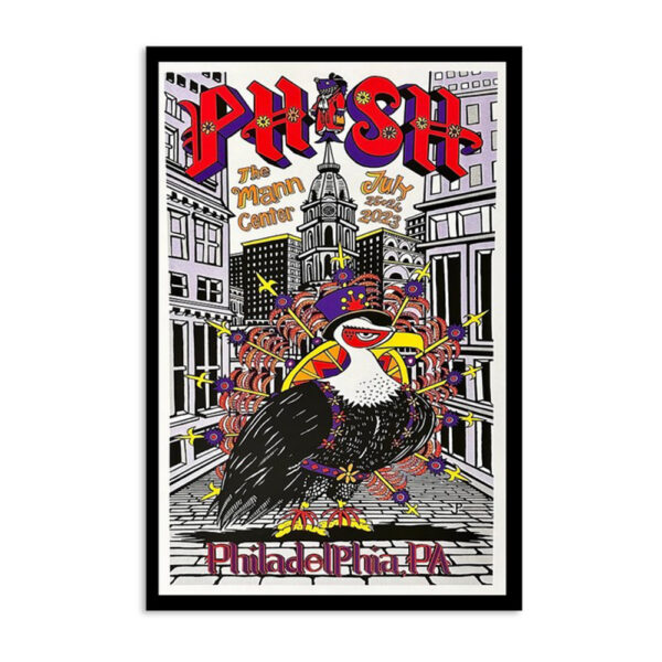 Phish Philadelphia Pa July 25 2023 Poster