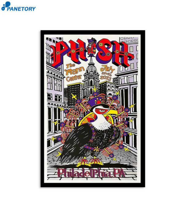 Phish Philadelphia Pa July 25 2023 Poster