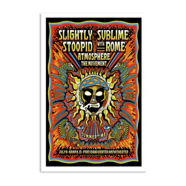 Slightly Stoopid Tour Nampa July 8 2023 Poster