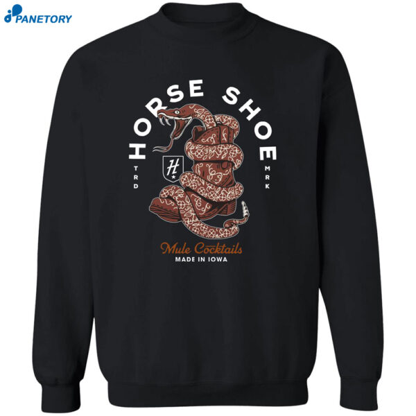 Snake Horse Shoe Mule Cocktails Made In Iowa Shirt