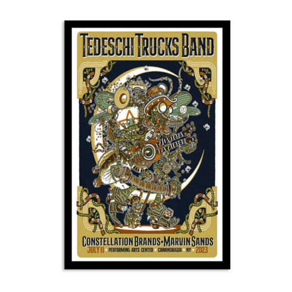 Tedeschi Trucks Band Tour Canandaigua July 11 2023 Poster