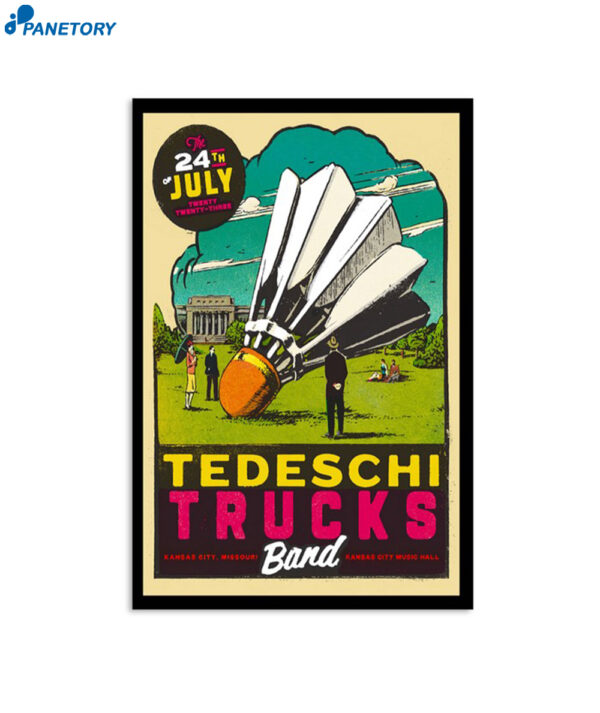 Tedeschi Trucks Band Tour Kansas City July 24 2023 Poster