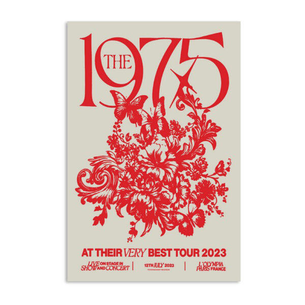 The 1975 L'olympia Paris France July 12 2023 Poster