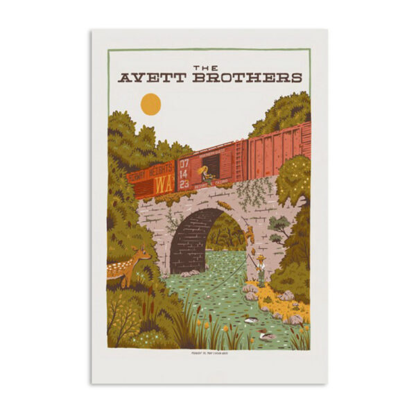 The Avett Brothers Airway Heights Wa July 14 2023 Poster