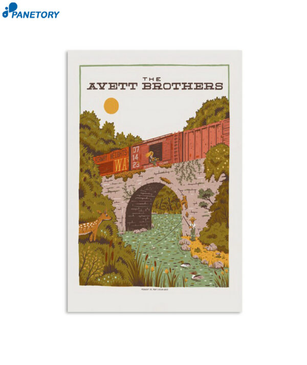 The Avett Brothers Airway Heights Wa July 14 2023 Poster