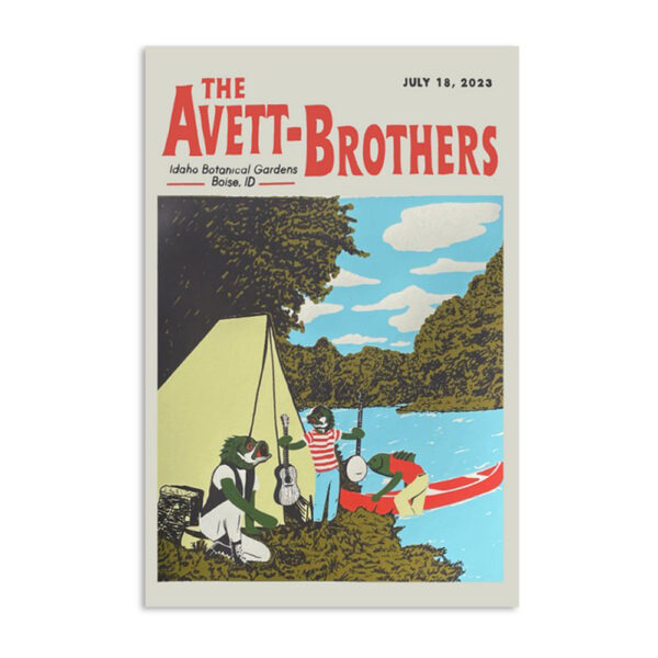 The Avett Brothers Idaho Botanical Garden Boise July 18 2023 Poster