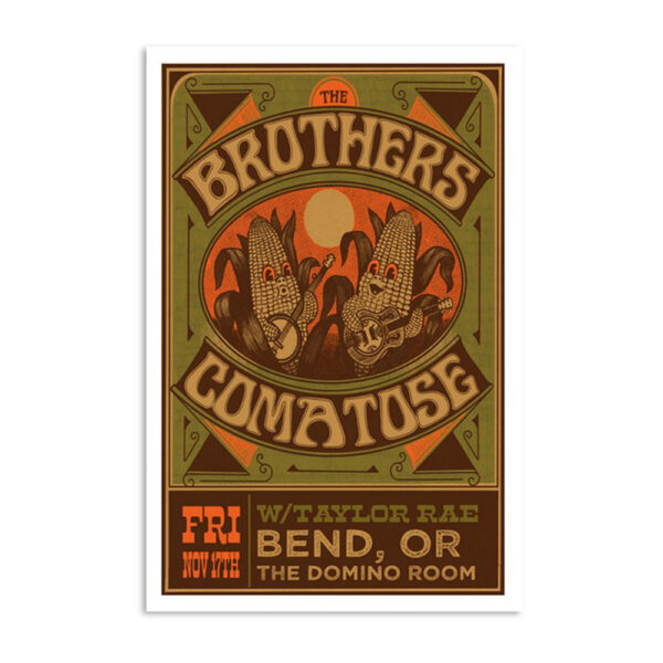 The Brothers Comatose Bend Or The Domino Room November 17 2023 Poster