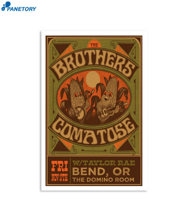 The Brothers Comatose Bend Or The Domino Room November 17 2023 Poster