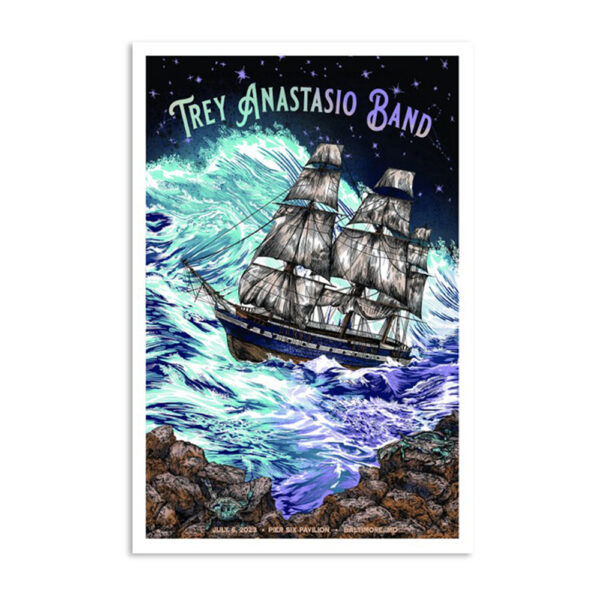 Trey Anastasio Band Event Baltimore 2023 Tour Poster