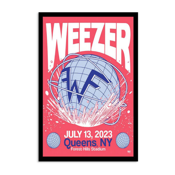 Weezer Queens Ny July 13 2023 Poster