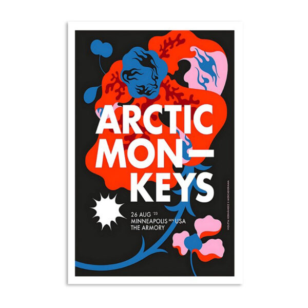 Arctic Monkeys The Armory Minneapolis August 26 2023 Poster