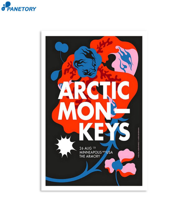 Arctic Monkeys The Armory Minneapolis August 26 2023 Poster