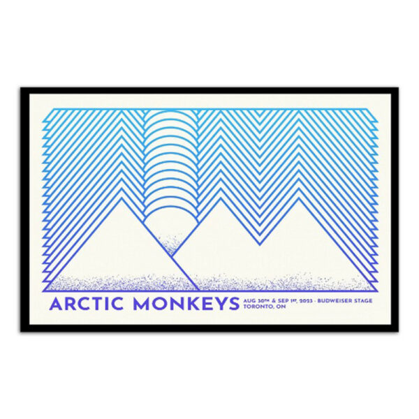 Arctic Monkeys Tour Budweiser Stage Toronto On Aug 2023 Poster