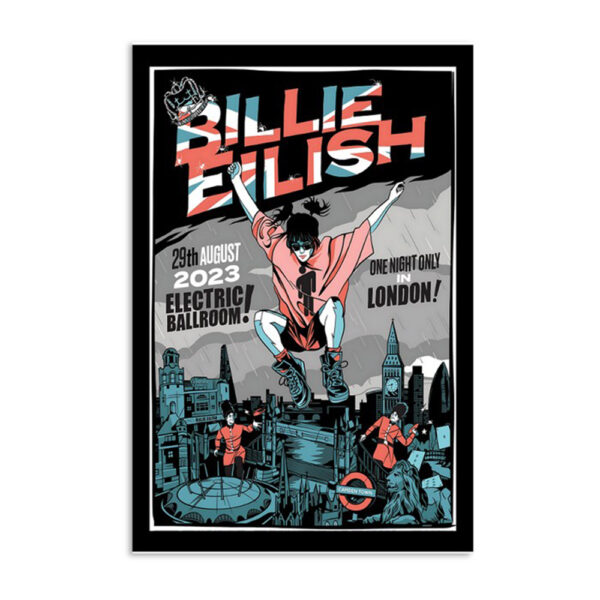 Billie Eilish One Night Only In London August 29 2023 Poster