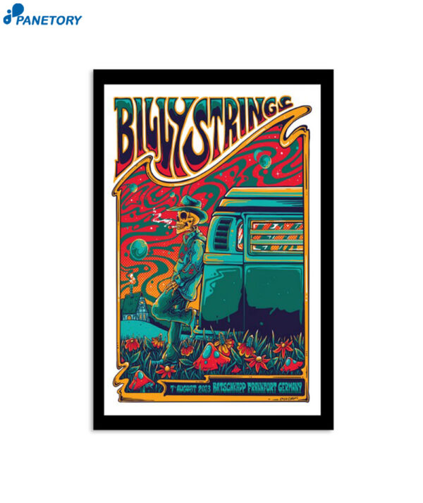 Billy Strings Batschkapp Frankfurt Germany August 07 2023 Poster