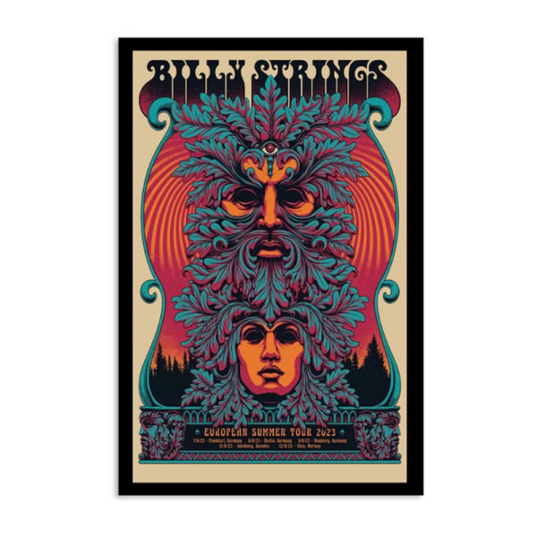 Billy Strings European Summer 2023 Tour Poster