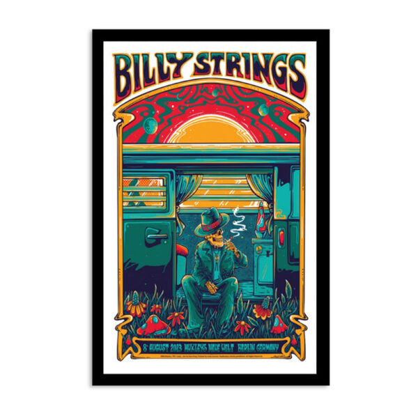 Billy Strings Tour Berlin Germany August 8 2023 Poster