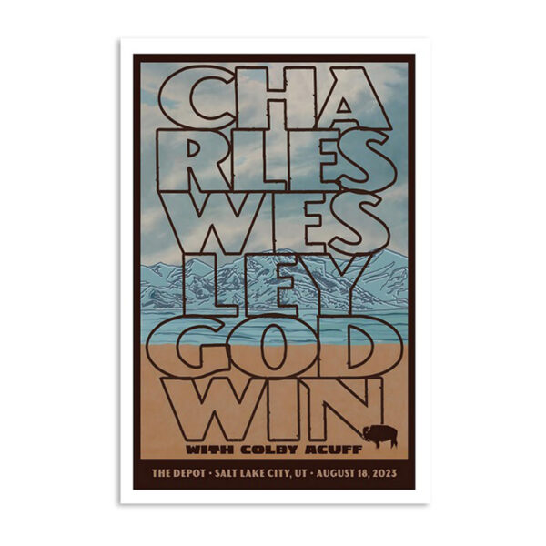 Charles Wesley Godwin The Depot Salt Lake City Ut August 18 2023 Poster