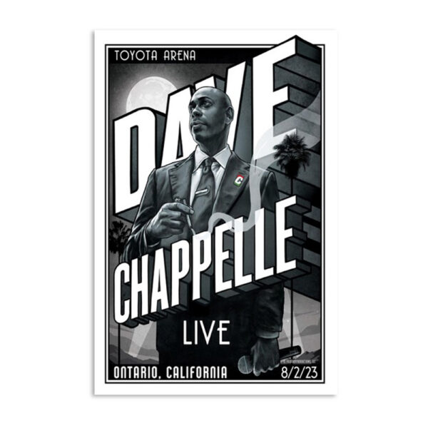 Dave Chappelle Tour Ontario Ca August 2 2023 Poster