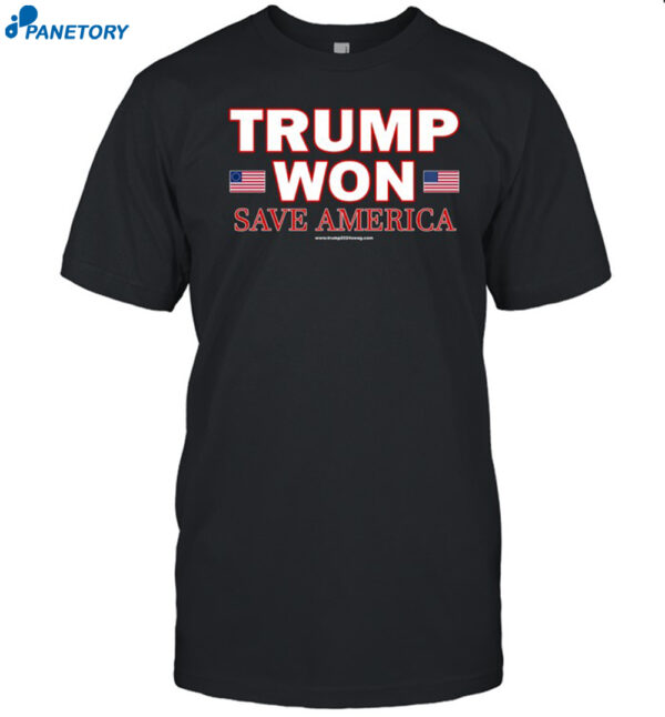 Derrick Gibson Trump Won Save America Shirt